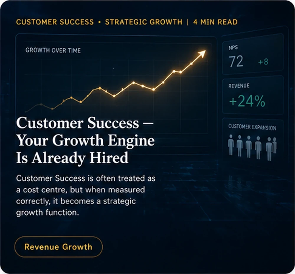 Customer Success — Your Growth Engine Is Already Hired — strategic growth article